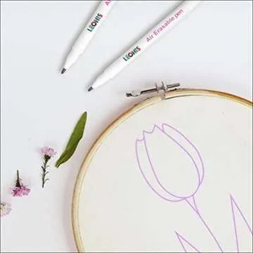 LEONIS Disappearing Ink Fabric Marking Pen 5 Count Pack