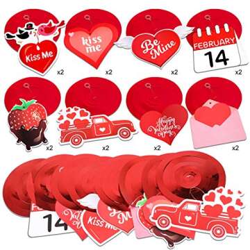 Charming Valentine's Day Hanging Decoration Set for Parties