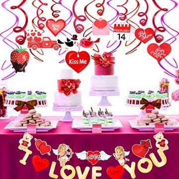 Charming Valentine's Day Hanging Decoration Set for Parties