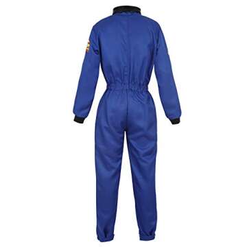 frawirshau Women Astronaut Costume for Halloween Cosplay