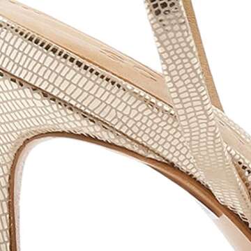 SCHUTZ Women's Altina Sandals, Platina, Metallic, 8 Medium US