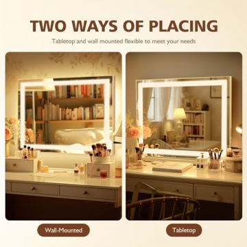 DASLAVA Hollywood Vanity Mirror with Lights for Makeup