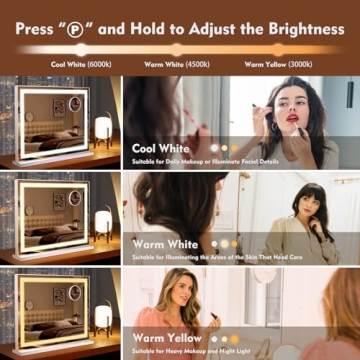 DASLAVA Hollywood Vanity Mirror with Lights for Makeup