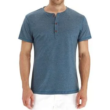 Stylish PEGENO Henley T-Shirt for Men & Women