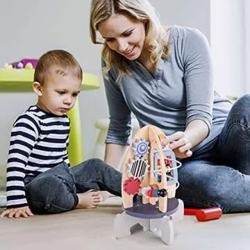 Ancaixin Wooden Activity Cube - Educational Toys for Kids