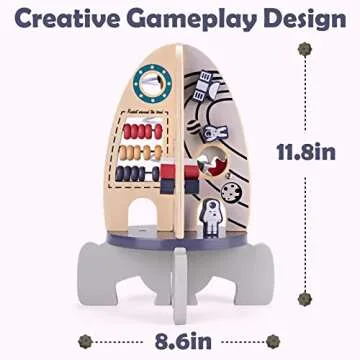 Ancaixin Wooden Activity Cube - Educational Toys for Kids
