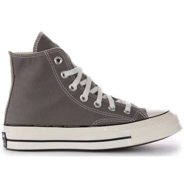 Converse Men's Chuck 70 Canvas Sneakers - Stylish High Tops in Egret Black