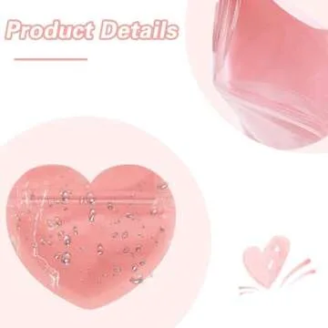 QZONELIFE 100pcs Jewelry Bags Small Bags for Jewelry Clear Heart-Shaped Jewelry Bags Ziplock Bags Cute Mini Packaging Supplies for Earring Sample Business Supplies