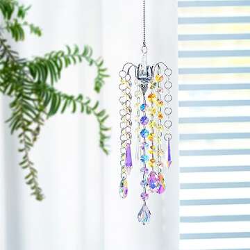 Elegant AB Coated Crystal Prisms for Home Décor