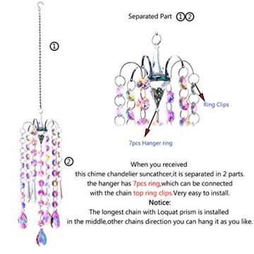 Elegant AB Coated Crystal Prisms for Home Décor