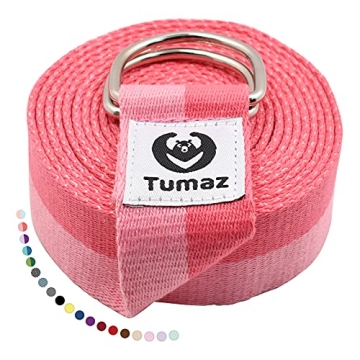 Durable Tumaz Yoga Strap Stretch Bands in 15 Colors