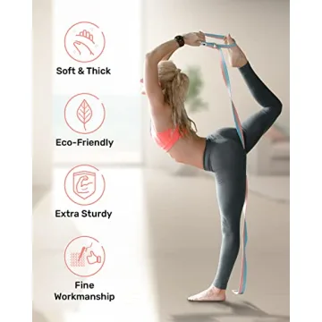 Durable Tumaz Yoga Strap Stretch Bands in 15 Colors