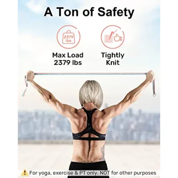 Durable Tumaz Yoga Strap Stretch Bands in 15 Colors