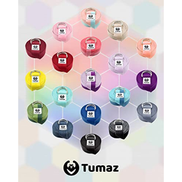 Durable Tumaz Yoga Strap Stretch Bands in 15 Colors