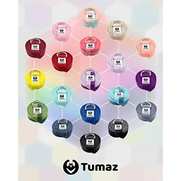 Durable Tumaz Yoga Strap Stretch Bands in 15 Colors
