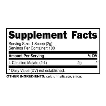 PrimaForce L-Citrulline Malate Powder, Unflavored Pre Workout Supplement, 200 grams - Boosts Energy,...