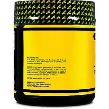 PrimaForce L-Citrulline Malate Powder, Unflavored Pre Workout Supplement, 200 grams - Boosts Energy, Aids Recovery, Enhances Strength Performance – Vegan, Non-GMO