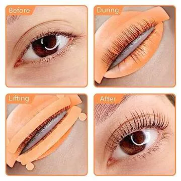 PERMANIA Soft Silicone Lash Lift Rods - 5 Pcs Perfect Curling Tool