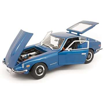 Maisto Model Compatible with Datsun 240Z 1971 Blue 1:18 DIECAST MI31170BL