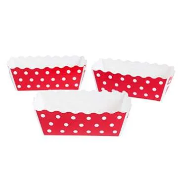 Welcome Home Brands Oven Safe Disposable Paper Bakeware Mini Loaf Baking Pan, 12 Pieces per Pack - 1 Pack, Styles Vary