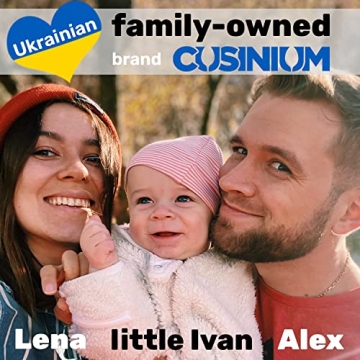 CUSINIUM Metal Salt Pepper Dredge Shakers with Handle 10oz