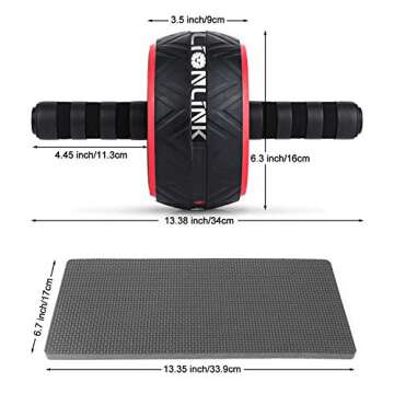 LIONLINK Ab Roller Wheel Workout Equipment, Ab Wheel Exercise Equipment, Ab Wheel Roller for Home Gym for Core Training and Abdominal Workout