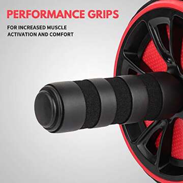 LIONLINK Ab Roller Wheel Workout Equipment, Ab Wheel Exercise Equipment, Ab Wheel Roller for Home Gym for Core Training and Abdominal Workout