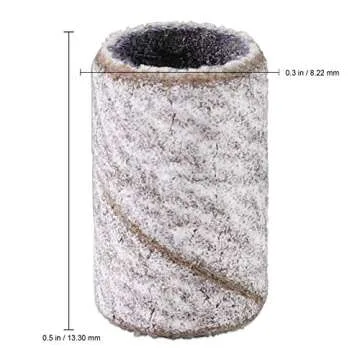 100 Pieces Large Nail Sanding Bands Professional Nail Manicure Great Fit for Nail Drill Bits for Acr...
