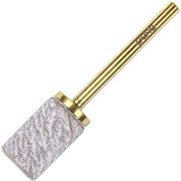 100 Pieces Large Nail Sanding Bands Professional Nail Manicure Great Fit for Nail Drill Bits for Acrylic Nails (240 Grit, Zebra)