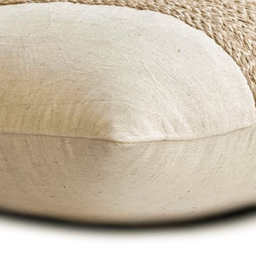 Ecru Handmade Pillow Cover - Stylish Cotton Linen Cushion