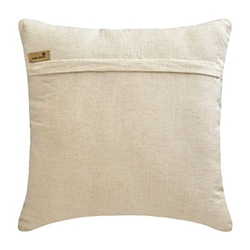 Ecru Handmade Pillow Cover - Stylish Cotton Linen Cushion