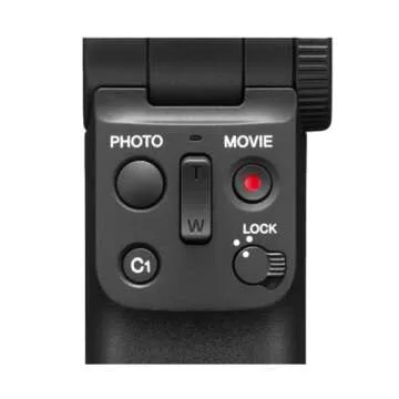 Sony Wireless Bluetooth Shooting Grip and Tripod for still and video, ideal for vlogging (GP-VPT2BT), Black, 3.38 x 3.13 x 8.5 inches