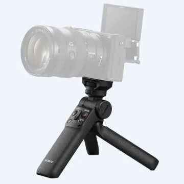 Sony Wireless Bluetooth Shooting Grip and Tripod for still and video, ideal for vlogging (GP-VPT2BT), Black, 3.38 x 3.13 x 8.5 inches