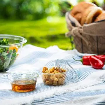 Convenient Zeml Portion Cups with Lids - 100 Pack