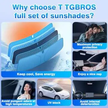T TGBROS Window Privacy Sunshade for 2019-2023 2024 Toyota RAV4 Accessories Windshield Side Rear Window Full Set Car Sun Shades Foldable for Baby/Camping Blocks UV Rays 8PCS