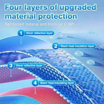 T TGBROS Window Privacy Sunshade for 2019-2023 2024 Toyota RAV4 Accessories Windshield Side Rear Window Full Set Car Sun Shades Foldable for Baby/Camping Blocks UV Rays 8PCS