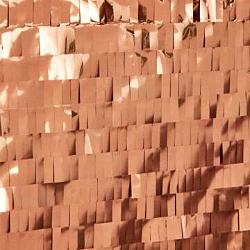 Sparkle and Bash Rose Gold Foil Pull String Heart Pinata, Ideal for Birthday Party Decorations & Supplies, Valentine's Day (15.7 x 13 x 3 In, Small)