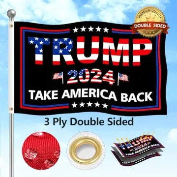 JOWHOL Trump 2024 Flag 3x5 FT - Double Sided, Heavy Duty Design