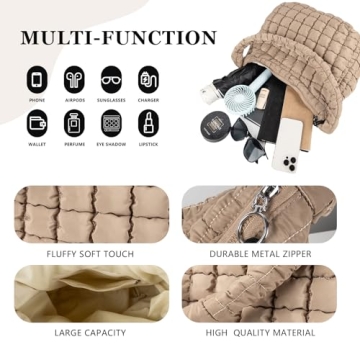 Quilted Puffer Tote Bag for Women - Stylish & Durable