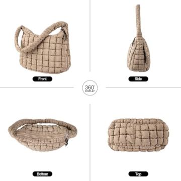Quilted Puffer Tote Bag for Women - Stylish & Durable