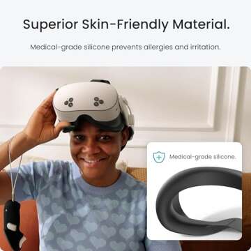 KIWI design F4 Silicone Facial Cover Compatible with Meta Quest 3S (Made for Meta), NOT Compatible with Quest 3