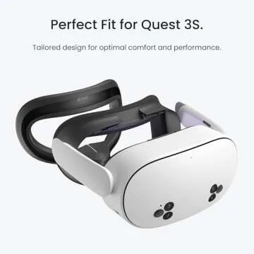 KIWI design F4 Silicone Facial Cover Compatible with Meta Quest 3S (Made for Meta), NOT Compatible with Quest 3