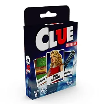 Hasbro Gaming Clue Card Game for Kids, 3-4 Players