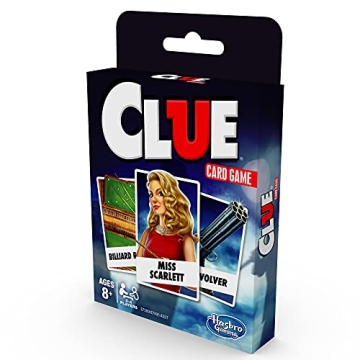 Hasbro Gaming Clue Card Game for Kids, 3-4 Players