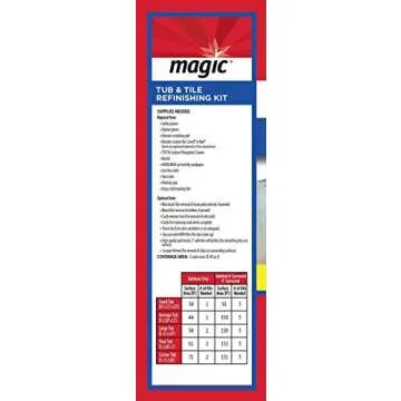 Magic Tub and Tile Refinishing Kit - Spray on Aerosol - Refinish Sinks Tile Porcelain Acrylic Fiberglass and Ceramic Surfaces, Bright White, 12 Ounce (Pack of 2)