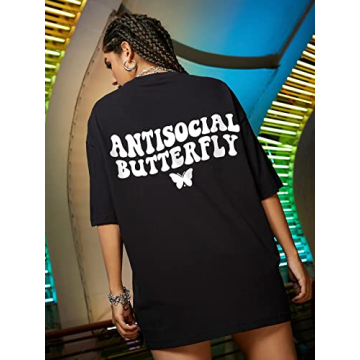 Soly Hux Women's Oversized Graphic T-Shirt - Summer Style