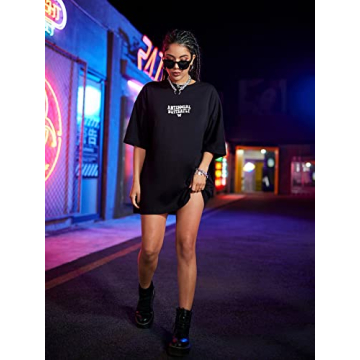 Soly Hux Women's Oversized Graphic T-Shirt - Summer Style