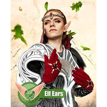 CEDAR BRIGHT Cosplay Fairy Pixie Elf Ears – Party Accessories for Costume Fun (6 Pairs)