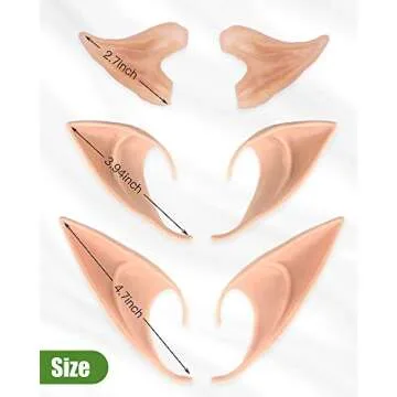 CEDAR BRIGHT Elf Ears for Halloween and Cosplay