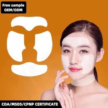 Highprime Collagen Film Melting Mask for Face Lifting,Anti-Aging, Hydrating, Fading Dark Circles, Prevent Fine Line Trending Korean Technology Soluble Collagen For All Skin Types, 5 Sets Pack